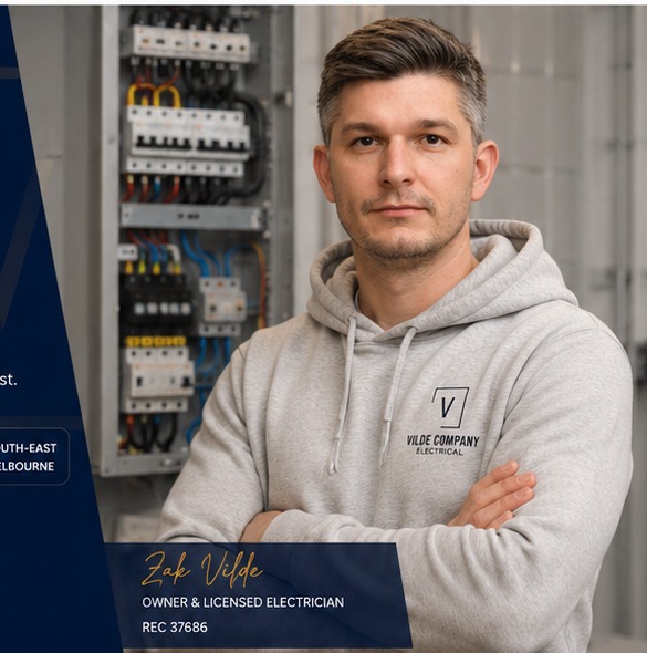 Zahar Voloshchuk, owner and licensed electrician at Vilde Company Electrical